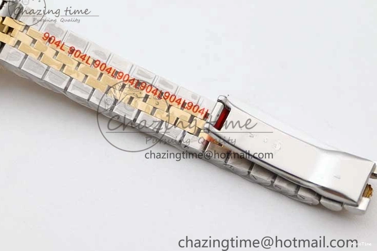 MiroTime 0420 Minimalist Datejust 28mm 279179 SS YG TWF Best Edition Gold Diamonds Markers Dial on SS YG Jubilee Bracelet NH 2141